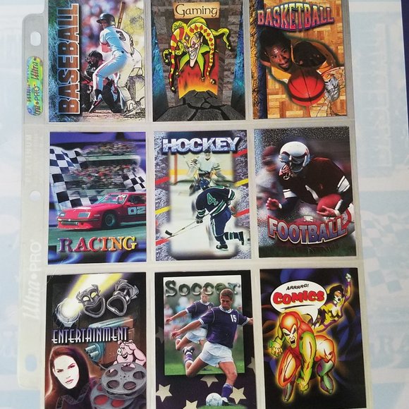 Ultra Pro 9 Pocket Trading Cards Pages Hologram Series - Picture 6 of 6
